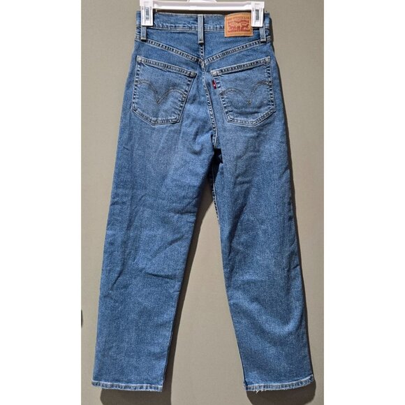 Levi's 726 Ultra High Rise Ribcage Straight Leg Ankle Jeans -- Women's 25 x 27 - Picture 6 of 9